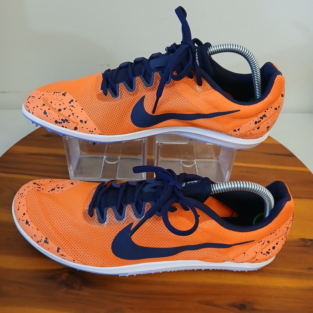 Nike Zoom Rival Mens Size 11 Orange Track Cleats Shoes Sneakers 907566-801